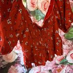 All in Favor  size small floral print blouse Photo 11
