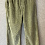 ZARA  Women Size 2 Sage Green Corduroy Pockets Casual Trouser Pants‎ Photo 0