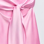 ZARA  dress mini halter pink satin bow wedding party coctail bridal shower evening  Photo 16