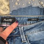 Nanette Lepore Blue York Crop Gentle Distress Jeans with Pearl Embellished Cuffs Photo 8