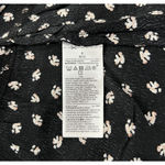 Gap  Skirt Womens 8 Black Pink Floral Flower True Wrap Skirt Bohemian Cottagecore Photo 6