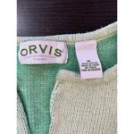 Orvis  Cardigan Sweater Women's Sz Medium Classic Green Easter St Patrick's Coast Photo 3