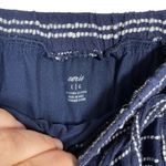 Aerie Striped Tassel Wrap Skirt in Navy/White Size L Photo 3