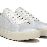 Dr. Scholls Dr. Scholl’s Silver Metallic Wink Lace Sneaker Size 6 NEW Photo 0