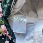 Kona Sol  One Piece Ruffled Bathing Suit Tropical Print Swim Women’s Size Large Photo 7