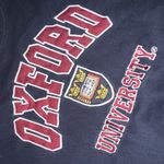 Authentic Oxford university embroidery preppy crew sweatshirt college classic Blue Size XS Photo 2