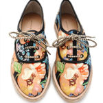 Loeffler Randall x Tucker Floral Oxford Espadrilles Size 9.5 - 10 Photo 0