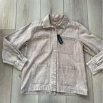 BLANK NYC  NWT Garment Dye Acid Wash Twill Shirt Jacket in Stoned Size Medium Photo 9