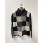 Eddie Bauer Vintage Collectibles Patch Work Lambs Wool Sweater Gray Size M Photo 3