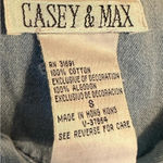 Casey And Max Denim Embroidered Vest Size S Women’s Boho Vintage Hippie Cottage Blue Photo 5