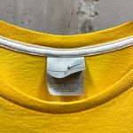 Nike Y2K Gray Tag Yellow Embroidered Swoosh Logo Short Sleee T-Shirt Large L Photo 2