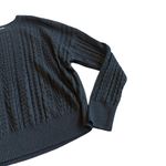 Como vintage  Black Classic Stretchy Pullover Sweater Crew Neck Size Medium Women Photo 2