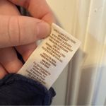 Free People  The Best Navy Button Front Lace Back Blouse Size Large Photo 8