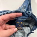 Seven 7 Jeans Seven7 Stretch Denim Chunky Y2K Embellished Stitch Bermuda Length Shorts Size 6 Photo 5