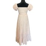 Mabel Mable Pink/White Grid Pattern Maxi Dress NWOT Photo 4