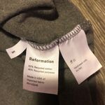 Reformation Long Sleeve Top Grey Solid Pullover Tee Small Photo 6