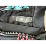 Torrid Active Wireless Long Sleeve Rashguard One Piece Swimsuit Size 2X Floral Photo 3