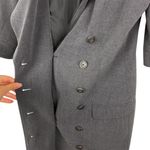 Venus Gray Double-Breasted Blazer Dress 6 Preppy Office Photo 3