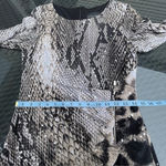 FRANK Lyman Animal reptile print dress with embellished studs Day dress Sz 8 US Gray Photo 7