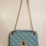 Kate Spade ๐๐ Baby Blue Quilted Leather Handbag Photo 2
