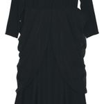 Modest Formal Black Dress with Pearl Details Size Large Photo 3