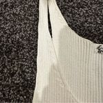 Free People  cream Ribbed crop Tank Top Photo 2