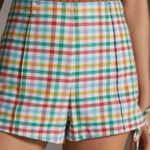 Maeve Anthropologie  Gingham Retro Style Shorts Photo 0