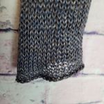 Helmut Lang  100% LINEN KNIT MARLED NAVY TAN HI LOW V NECK TUNIC SWEATER SMALL Photo 4