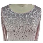 INC International Concepts Pink/White Ombre Sequined Rayon Sz M Pink Size M Photo 2