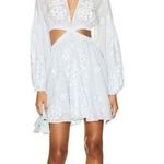 ALC Frank A.L.C. Irene cutout embroidered ramie mini dress, Size 2. $695 Photo 8