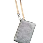 Michael Kors Jet Set Signature Silver Metallic Saffiano Wristlet Photo 3