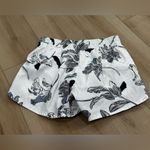 Athleta  Black and White Floral Women's Athletic Shorts Photo 4