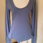 Free People  Easy Peasy Bodysuit in Denim Blue with Snaps Size Medium NWT Photo 1