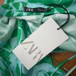 ZARA Blogger Favorite Satin Effect Cut Out Printed Dress Photo 4