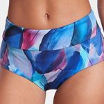 Athleta Malibu Printed Swim Boyshort Make A Splash Cool Bottom NEW Photo 0