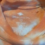 Disney  Cruise Castaway Cay Bahamas Orange Tie Dye Spirit Jersey Size Large Photo 10