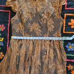 Anthropologie MOULINETTE SOEURS bronze lace dress Photo 7