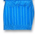 Gretchen Scott  blue and white pattern dress 3/4 sleeve size XXS Photo 2