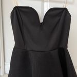 Honey Punch  Black Strapless ALine Dress Photo 3