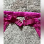Victoria's Secret Victoria’s Secret‎ Lingerie Pink Lace VS Rhinestone Garter Size XS/S Photo 4