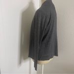 Worthington  Size Petite Medium Silver Sparkle Cardigan Black Lightweight Sweater Photo 5