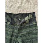 Lululemon  Women's Skinny Groove Pant II Green Butterfly Fatigue‎ Leggings Sz 4 Photo 2