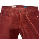 AG Adriano Goldschmied Women's 28 The Stevie Slim Straight Red Corduroy Photo 9