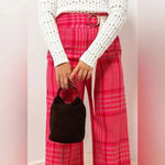 Rachel Comey 610  Elio Pant in Bottiglia Plaid Pink Photo 1