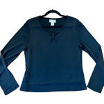Pendleton  black vintage silk long sleeve top
M Photo 0