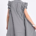 LILI SIDONIO Mini Gingham Shirt Dress Photo 3