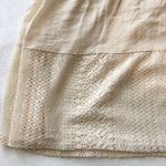 Joe B #118 TAN GAUZE LOOK SKATER MINI SKIRT Photo 3