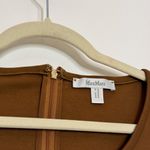 Max Mara Onore Long Sleeve Jersey Midi Dress In Tobacco Photo 6