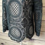 Anthropologie James Coviello Green Teal Crochet Lace Blouse Photo 3