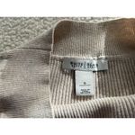 White House | Black Market Long Sleeve Portrait Neck Oatmeal Rib Knit Top Size S Photo 2